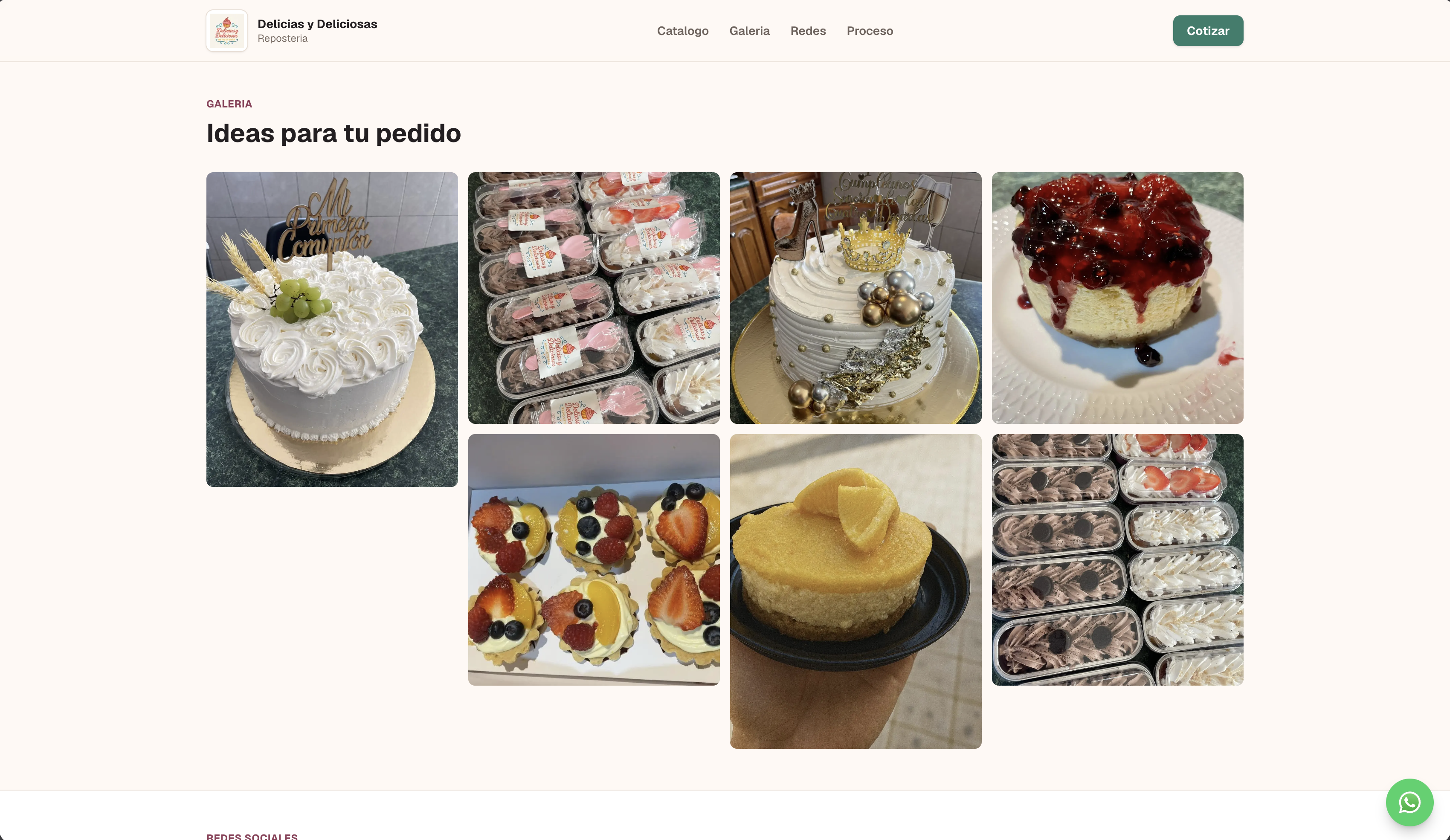 Galería del sitio Delicias y Deliciosas