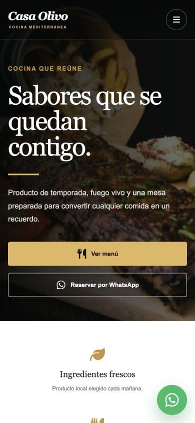 Casa Olivo en móvil