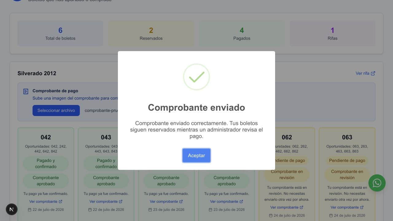 Comprobante enviado
