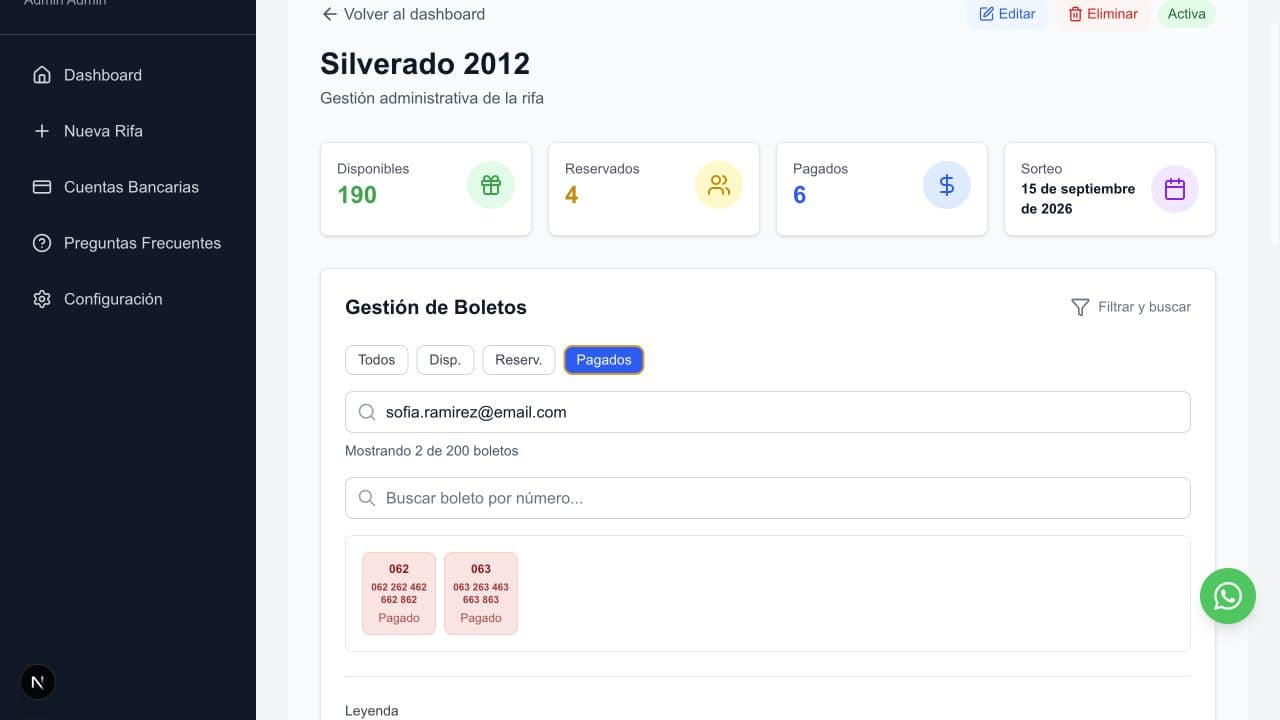 Boletos pagados