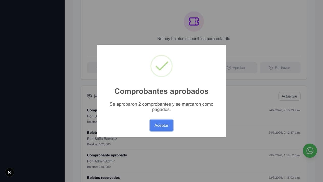 Pagos aprobados